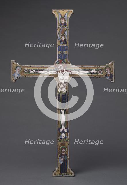 The "Spitzer Cross", c. 1190. Creator: Master of the Royal Plantagenet Workshop (French).