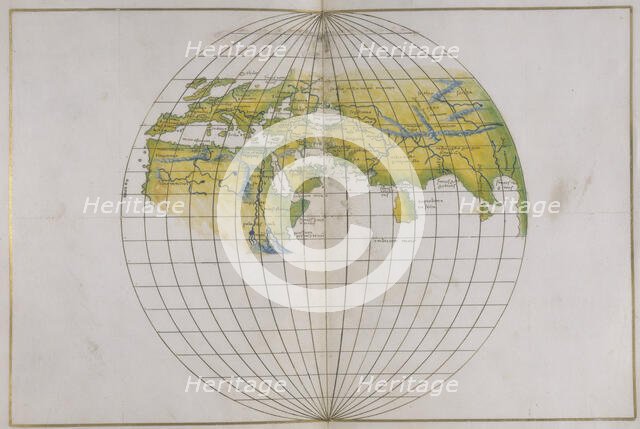 Global map, 1540. Creator: Battista Agnese.