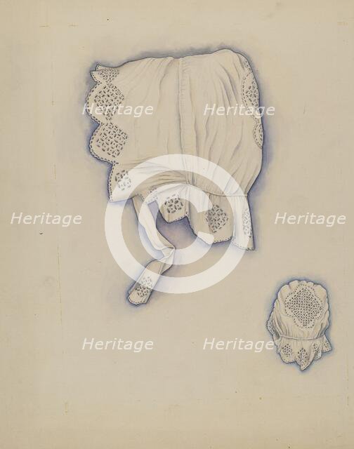 Lady's Night Cap, c. 1938. Creator: Sarah F. Williams.