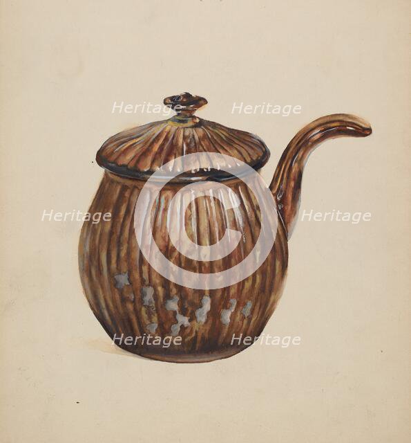 Posset Pot, c. 1936. Creator: Roberta Elvis.