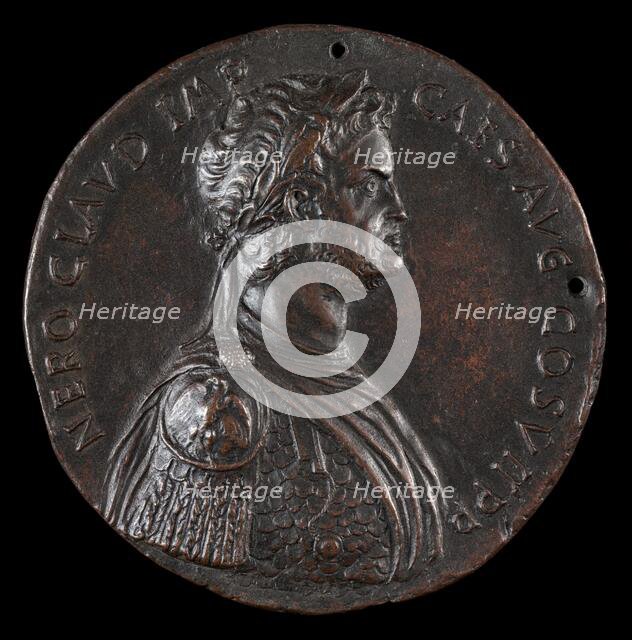 Nero, 37-68, Roman Emperor 54 [obverse], fourth quarter 15th century. Creator: Antonio Averlino.