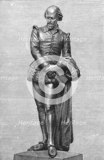 ''M. Paul Fournier's Statue of Shakespeare, presented to the city of Paris by Mr. Knighton', 1888. Creator: Paul Fournier.