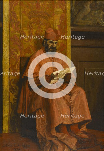 Le Cardinal, 1874. Creator: Jean-Paul Laurens.