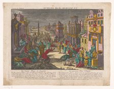 The ninth plague in Egypt, 1755-1779. Creator: Monogrammist BF.