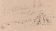The Harvest Field, c. 1860. Creator: John Linnell the Elder.