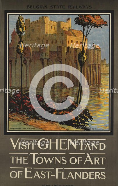 Visit Ghent and the Towns of Art of East-Flanders, 1920s. Creator: De Cramer, René (1876-1951).