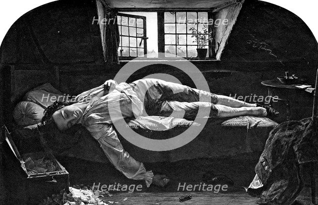 'The Death of Chatterton', 1856 (1900). Artist: Unknown