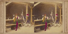 Tavern scene: Allemagne - Autriche - Tyrol, about 1859. Creator: Galerie Universelle des Peuples.