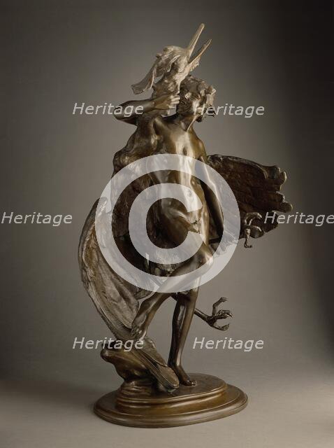 Young Faun and Heron, Modeled 1890; copyrighted 1894. Creator: Frederick William MacMonnies.