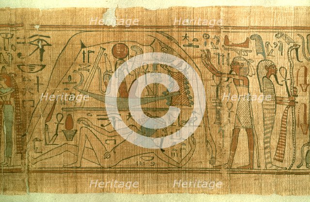 Ancient Egyptian cosmos, 11th-10th century BC. Artist: Unknown