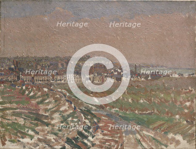 Dieppe from the West, 1910-1911. Artist: Harold Gilman.