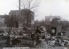 Stonecutters making macadam, Landskrona, Sweden, 1900. Artist: Borg Mesch