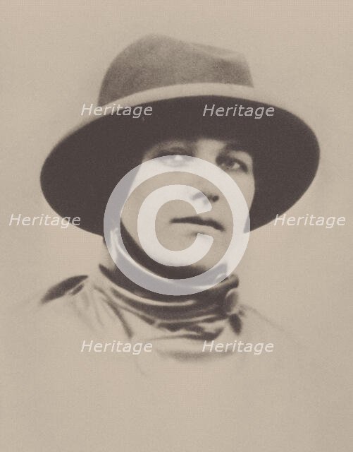 Portrait of Larissa Reisner (1895-1926). Creator: Anonymous.