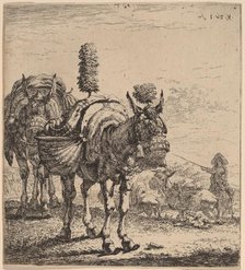 Two Mules. Creator: Karel Du Jardin.