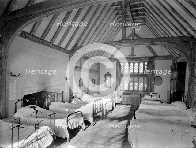 Convalescent ward at Great Dixter, Northiam, East Sussex, 1915. Artist: Nathaniel Lloyd
