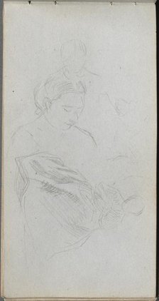Sketchbook, page 82: Study of Fgures. Creator: Ernest Meissonier (French, 1815-1891).
