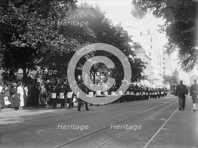 Schley, Winfield Scott, Rear Admiral, U.S.N. Funeral, St. John's Church - Masons, 1911. Creator: Harris & Ewing.
