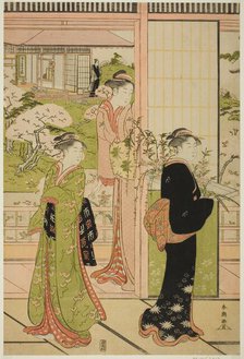 Scene from the Play "Imoseyama", late 1780s. Creator: Katsukawa Shuncho.