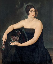 Portrait of a Lady, 1924. Creator: Oppi, Ubaldo (1889-1942).