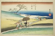 The Village of Yase (Yase no sato) from the series "Famous Places in Kyoto (Kyoto meisho..., c.1834. Creator: Ando Hiroshige.