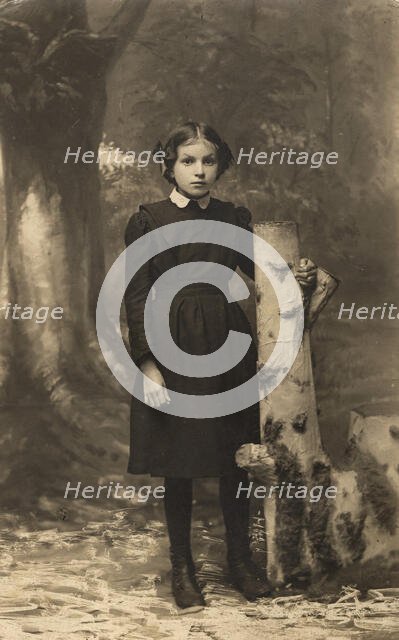 Evgenia Reshetnikova is a high school student, 1914. Creator: S. E. Gorshkov.