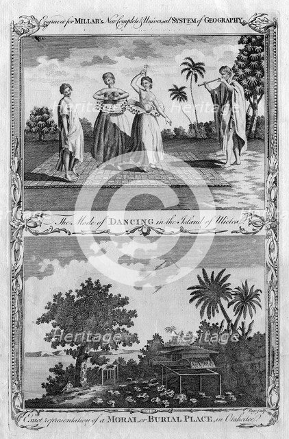 Two scenes from the Pacific Islands, c1780s(?). Artist: Page