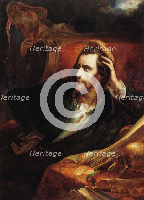 Faust dans son cabinet, c.1848. Creator: Ary Scheffer.