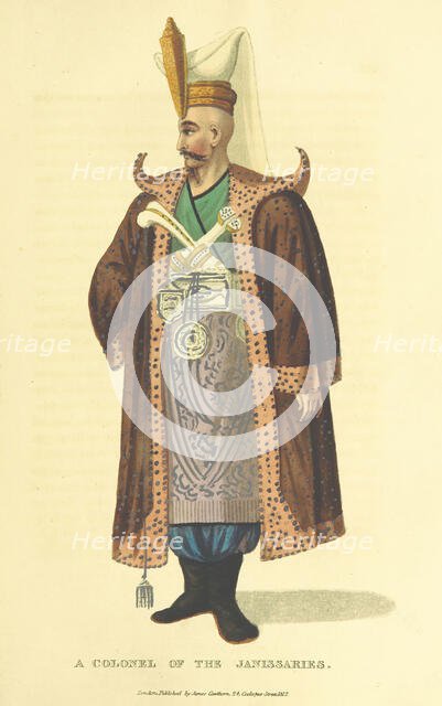 A Colonel of the Janissaries, 1813.  Creator: Unknown.