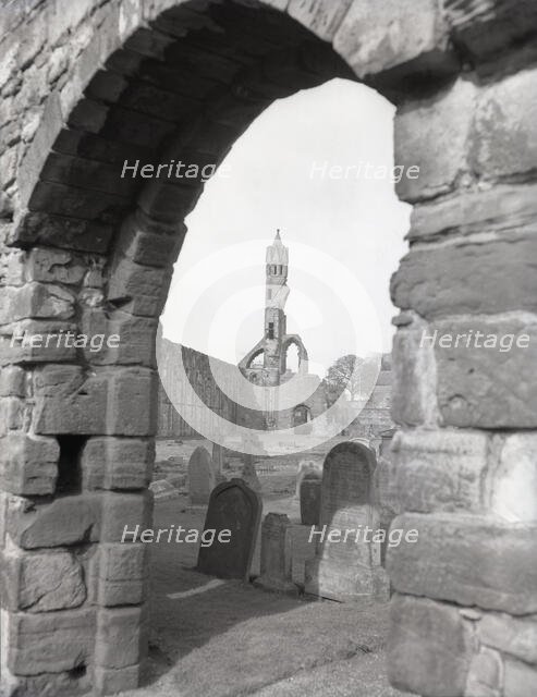 The ruined Cathedral of St Andrew, St Andrews, Scotland, c1955.  Creator: Arthur Charles Kirby Ware.