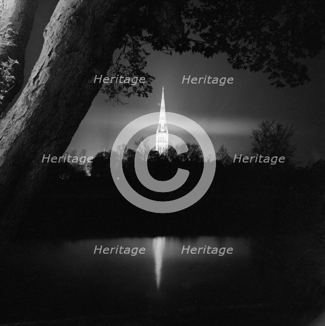 Salisbury Cathedral, Wiltshire, 1958. Artist: John Gay.