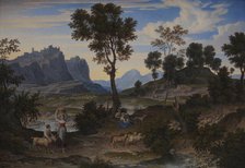 Landscape from Civitella near Olevano, 1823. Creator: Joseph Anton Koch.