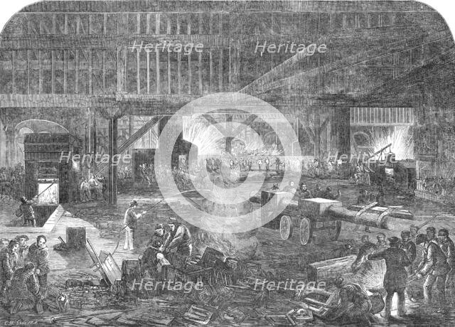 Mare and Co.'s Iron Ship-Building Works, 1854. Creator: Charles William Sheeres.