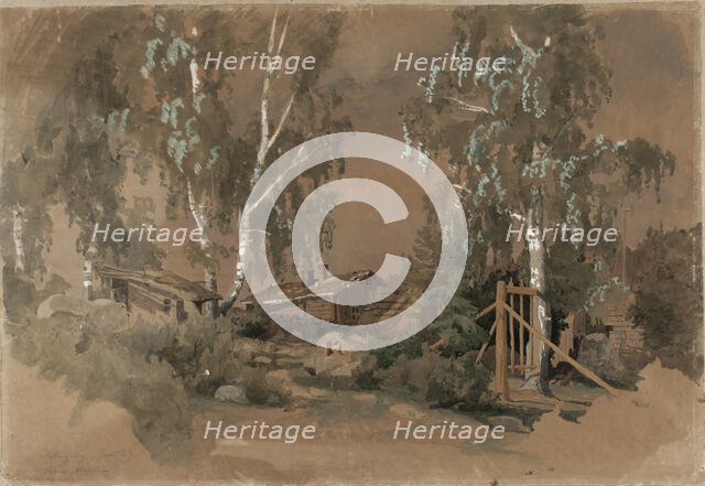 Tuomarinkyla, 1859. Creator: Werner Holmberg.