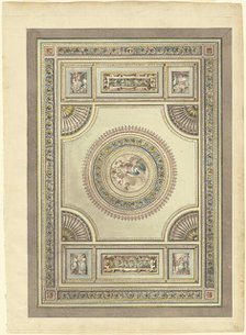 An Ornate Ceiling with an Allegory of Spring, 1790/1815. Creator: Giacomo Antonio Domenico Quarenghi.