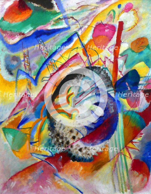 Large study, 1914. Artist: Kandinsky, Wassily Vasilyevich (1866-1944)