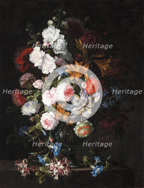 Still Life with Flowers, c1660-1690. Creator: Jean-Baptisite Monnoyer.