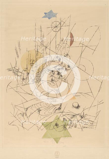 Hope and Destruction (Zerstörung und Hoffnung), 1916. Creator: Paul Klee.