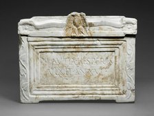 Cinerary Urn of Plautia Hesperis, 1st century. Creator: Unknown.