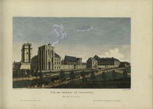 Vue du château de Vincennes, prise du côté du parc, 1817-1824. Creator: Courvoisier-Voisin, Henri (1757-1830).
