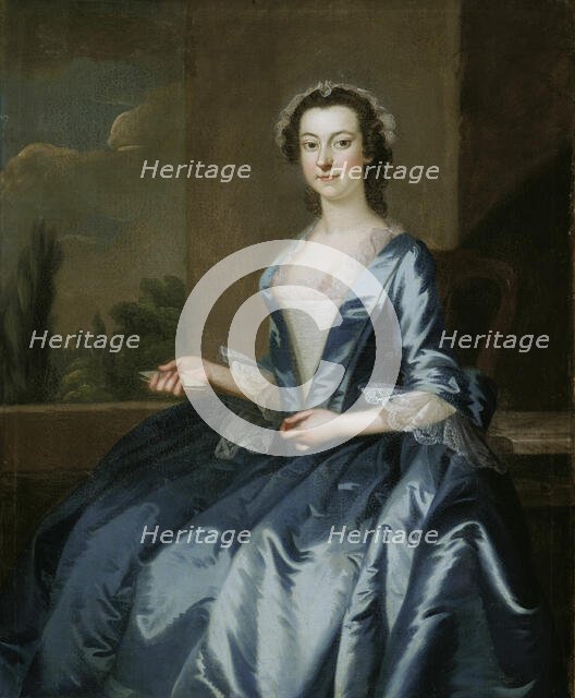 Portrait of a woman, 1749/52. Creator: John Wollaston.