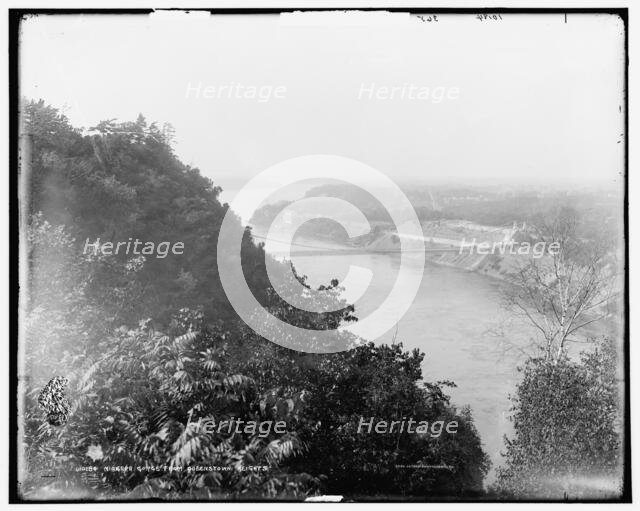 Niagara Gorge from Queenstown [sic] Heights, c1900. Creator: Unknown.
