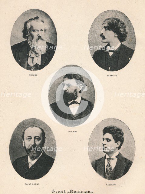 'Great Musicians - Plate VII.', 1895. Artist: Unknown.
