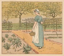 'So she went into the garden', c1885, (1934). Creator: Randolph Caldecott.