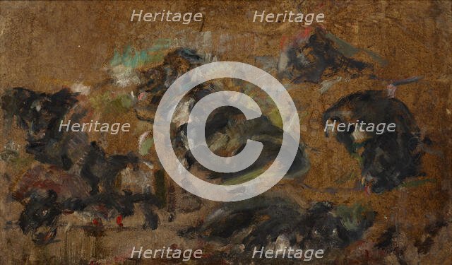 Sketches of Dogs, c1930. Creator: Olga Boznanska.