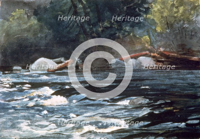 'Rapids, Hudson River', 1894. Artist: Winslow Homer