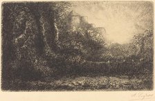 View of a Chateau (Chateau de Poillet). Creator: Alphonse Legros.