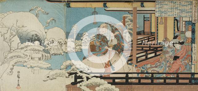 Taira no Kiyomori Sees an Apparition, mid 1840s. Creator: Ando Hiroshige.