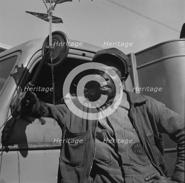 Truck drivers for the Alaska Coal Company, Washington, D.C., 1942. Creator: Gordon Parks.