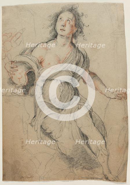 Allegorical Figure, c. 1635. Creator: Bernardo Strozzi (Italian, 1581?-1644).