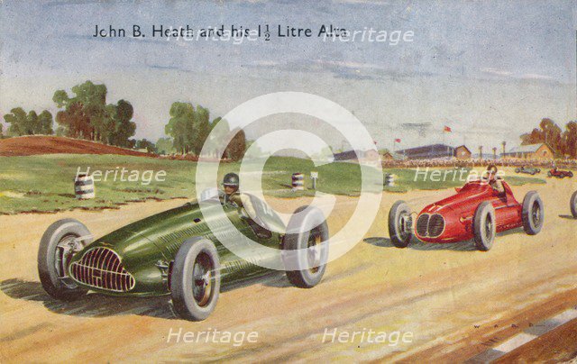 'John B. Heath and his 1 1/2 Litre Alta', c1953. Artist: Unknown.